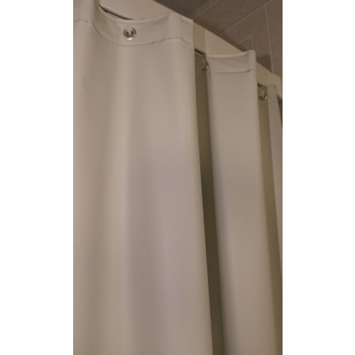 San Suede Shower Curtain, 10 Gauge Vinyl, 72"x72", Cream